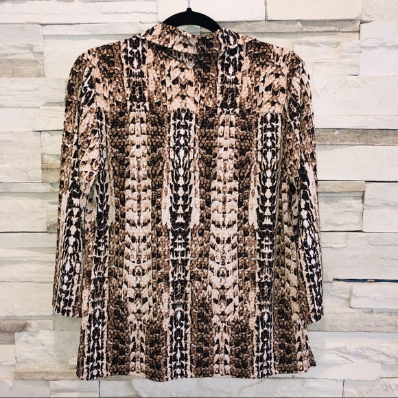 DANA BUCHMAN/ ANIMAL PRINT TUNIC - Picture 2 of 4